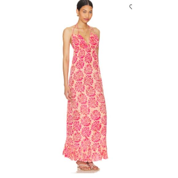 Tiare Hawaii Nanea Daisy Print Maxi Dress Size One Size - Picture 4 of 10